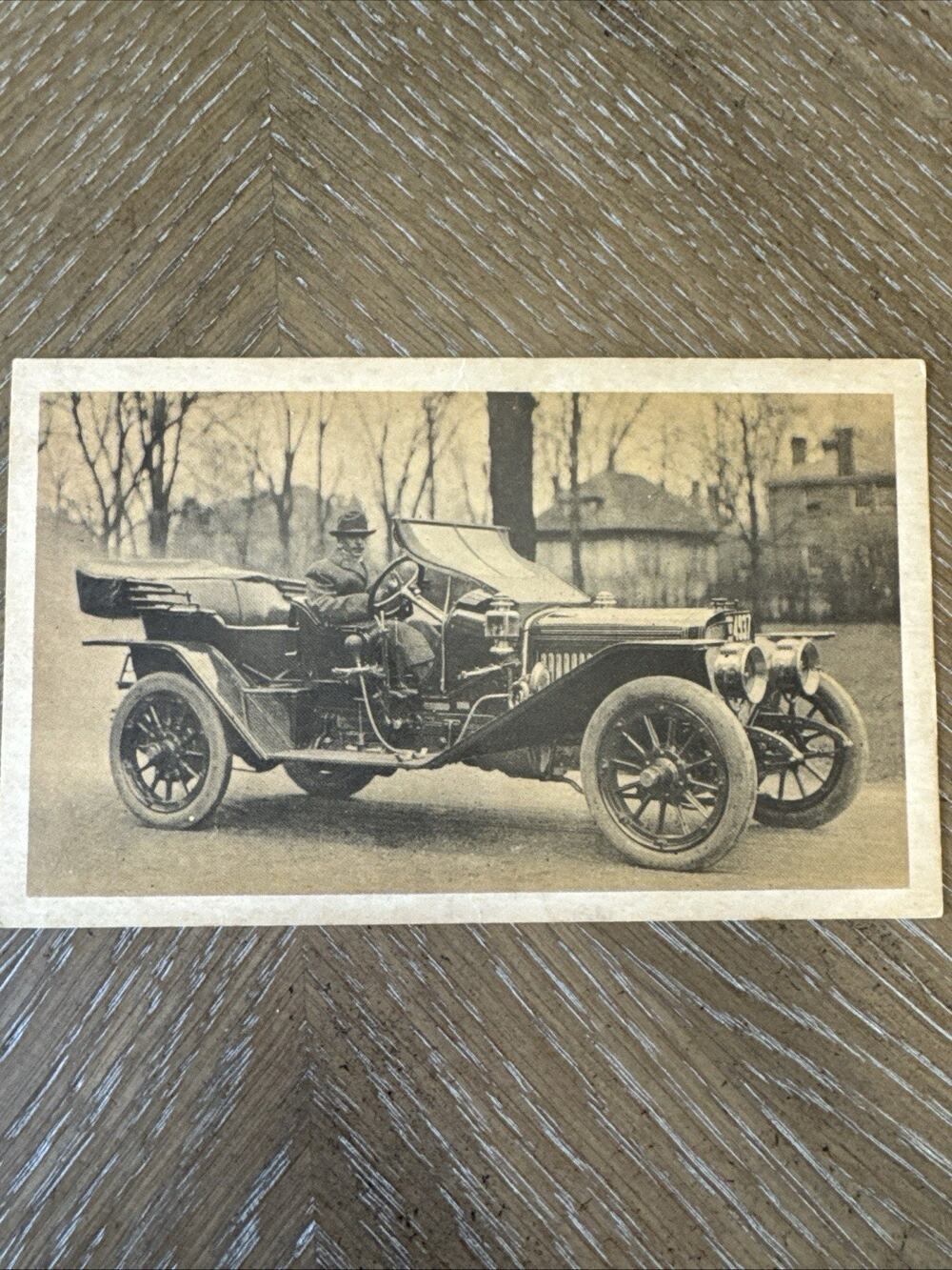 Antique Post Card 1911 Lozier Briarcliff Toy Tonneau Car Long Island Sepia
